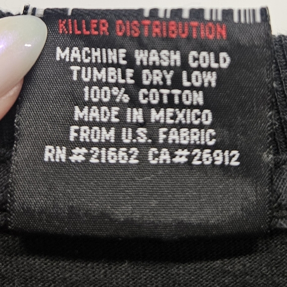 VTG Y2K Famous Stars & Straps Skull Shirt Black Rock Rap Style Tee Size Large - Picture 5 of 9